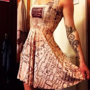 SOLD | Marauders map reversible dress